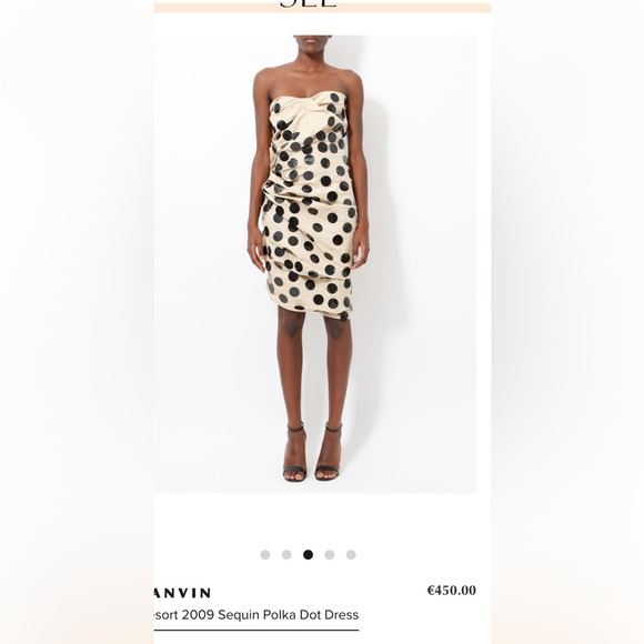 JAMES COVIELLO ANTHROPOLOGIE STRAPPY SEXY COCKTAIL DRESS, DOTS - Picture 16 of 16